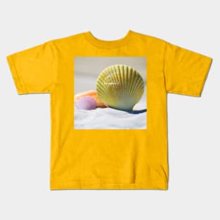 Summer Seashells Shore Photography Kids T-Shirt